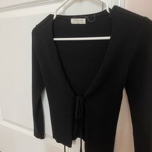 black tie cardigan